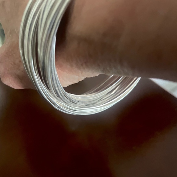 Silpada 925 Sterling Silver 21 Bangle Salute Interlocking - Picture 4 of 4